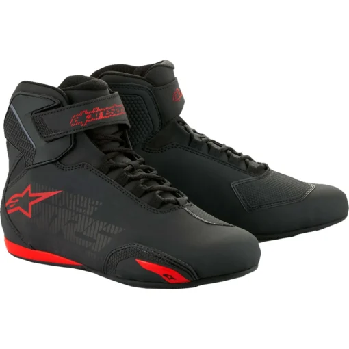 Ghete moto ALPINESTARS Sektor negru - gri - rosu