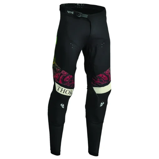 Pantaloni moto Thor PRIME MELTER negru - alb
