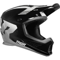 Casca moto offroad Thor Sector 2 Carve negru – alb