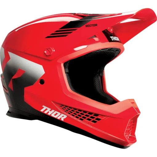 Casca moto offroad Thor Sector 2 Carve rosu