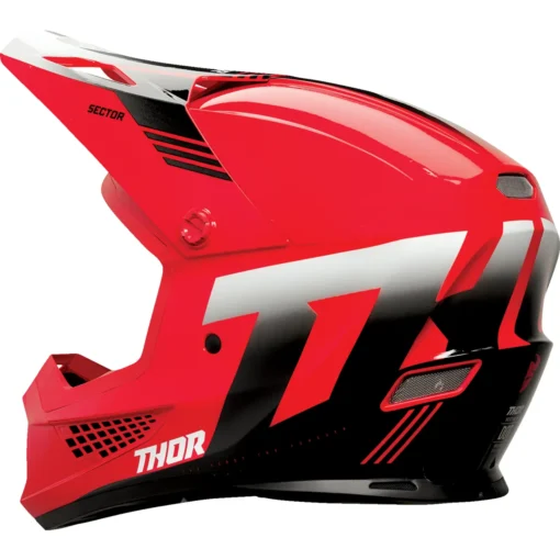 Casca moto offroad Thor Sector 2 Carve rosu - mtmoto