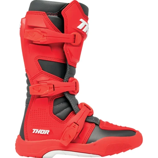 Cizme Offroad Thor copii YTH BLITZ XR negru - rosu - mtmoto
