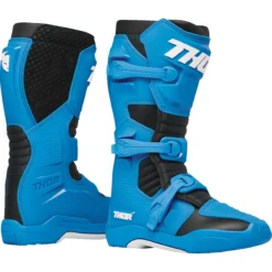 Cizme moto THOR BLITZ XP negru - albastru