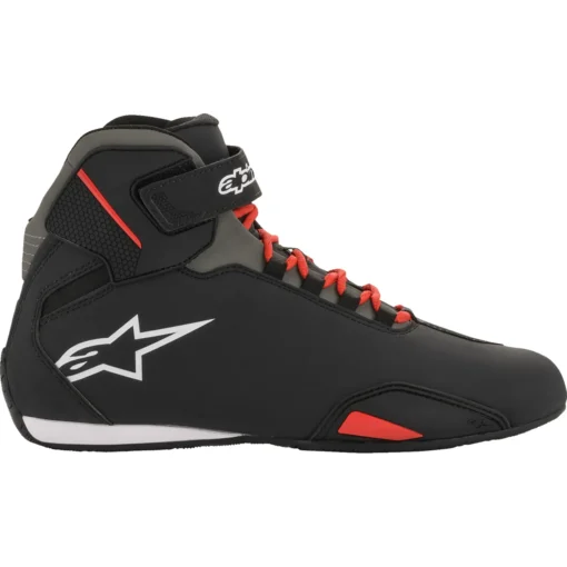 Ghete moto ALPINESTARS Sektor negru/rosu - mtmoto