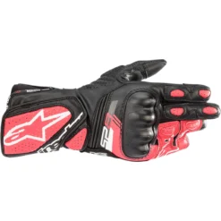 Manusi moto piele ALPINESTARS STELLA SP-8 V3 negru - roz