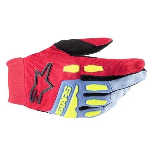 Manusi offroad Alpinestars F BORE albastru - rosu - negru