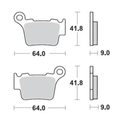 Set placute frana KTM Motomaster Race 17212129