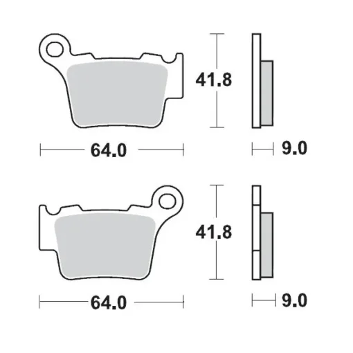 Set placute frana KTM Motomaster Race 17212129