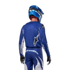Bluza moto offroad Alpinestars Fluid Lurv alb - albastru