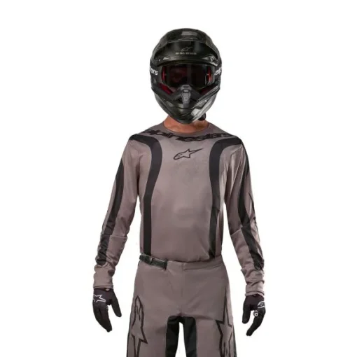 Bluza moto offroad Alpinestars Fluid Lurv maro - negru - mtmoto