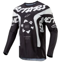 Bluza moto offroad Alpinestars Racer Hana negru - alb