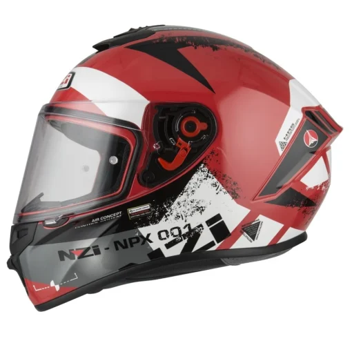 Casca moto full-face NZI Trendy Canadian rosu