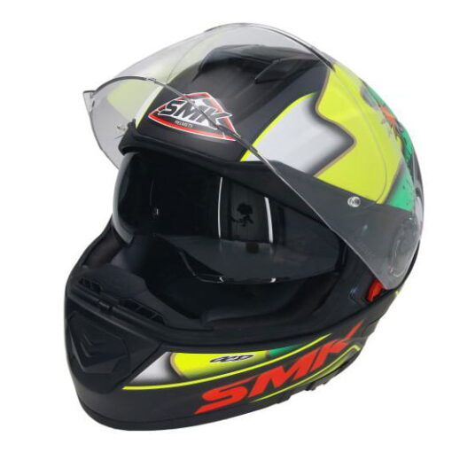 Casca moto full-face SMK TWISTER MA241C negru - verde - galben - mtmoto