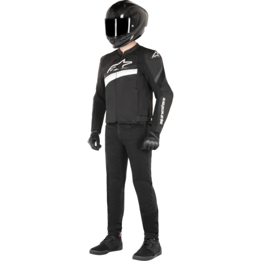 Geaca moto textil de vara Alpinestars T-GP PLUS R V4 AIRFLOW negru - alb - mtmoto