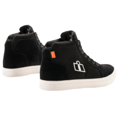 Ghete moto ICON CARGA CE negru - alb