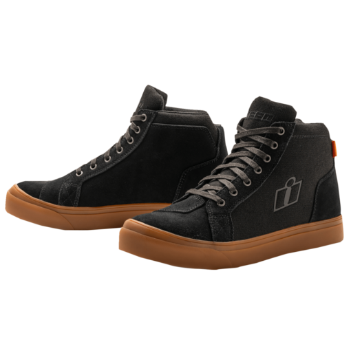 Ghete moto ICON CARGA CE negru - maro