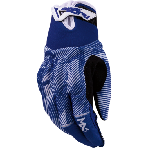 Manusi moto MOOSE RACING MX1 alb - albastru