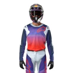 Tricou offroad Alpinestars Racer Hoen gri - portocaliu - negru