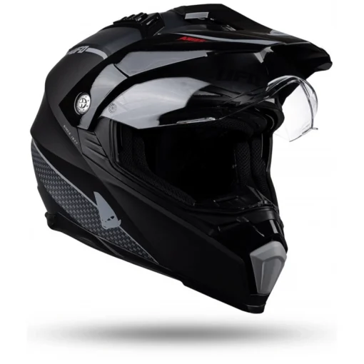 Casca moto enduro/ATV Ufo Aries negru - gri