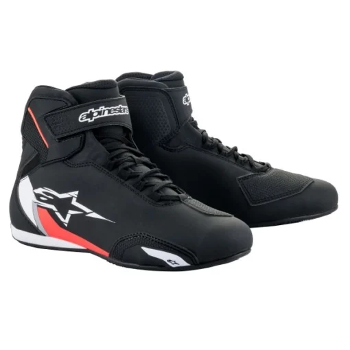 Ghete moto ALPINESTARS Sektor, negru - alb