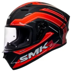 Casca moto SMK STELLAR BOLT negru - rosu - alb