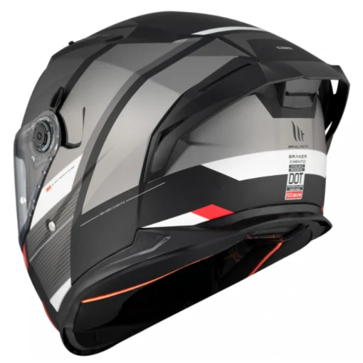 Casca moto full face MT Braker SV Chento B0 negru - gri