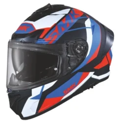 Casca moto integrală SMK TYPHOON negru - rosu - albastru