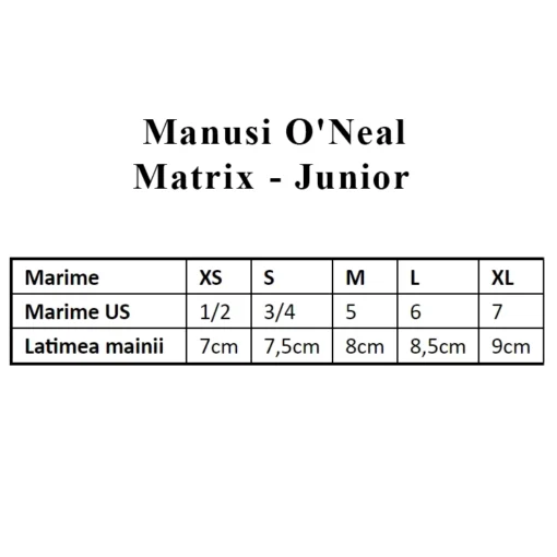 Manusi moto pentru copii O'Neal Matrix Attack - mtmoto