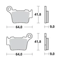 Placute frana spate KTM Motomaster 17211278