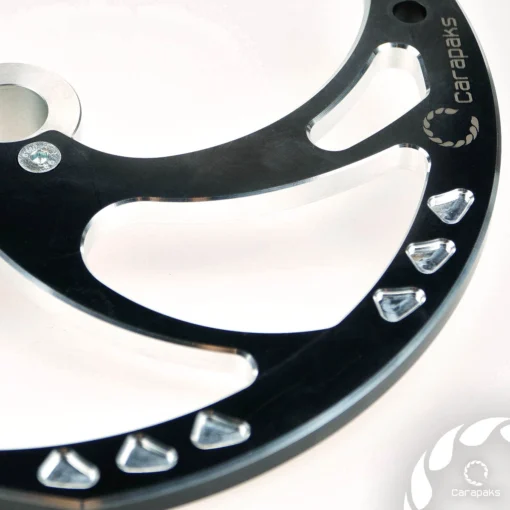 Protectie aluminiu disc frana fata KTM/Hus 2015-2023 Carapaks - negru - mtmoto