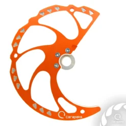 Protectie aluminiu disc frana fata KTM/Hus 2015-2023 Carapaks - portocaliu