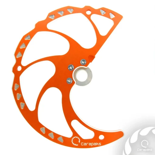 Protectie aluminiu disc frana fata KTM/Hus 2015-2023 Carapaks - portocaliu