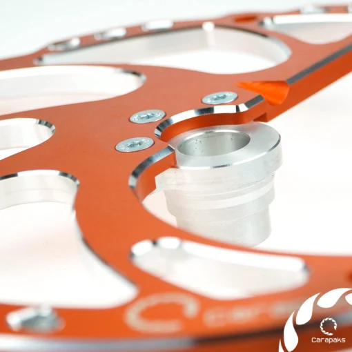 Protectie aluminiu disc frana fata KTM/Hus 2015-2023 Carapaks - portocaliu
