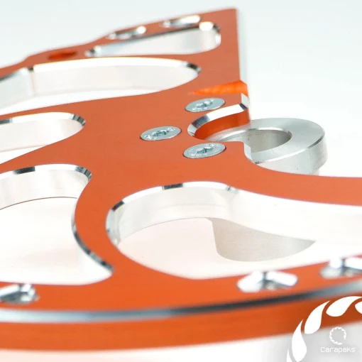 Protectie aluminiu disc frana fata KTM/Hus 2015-2023 Carapaks - portocaliu