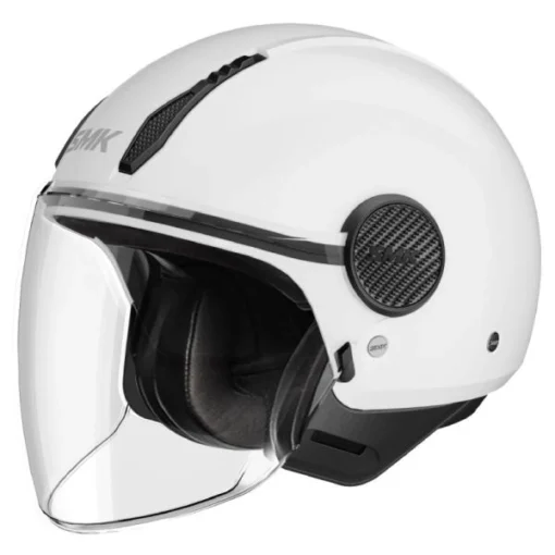 Cască moto deschisă SMK Laminar Solid alb
