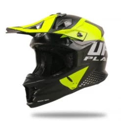 Casca moto offroad Ufo Plast Intrepid negru - galben - fluo
