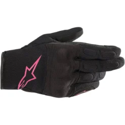 Manusi moto Stella Alpinestars Max Drystar negru - roz