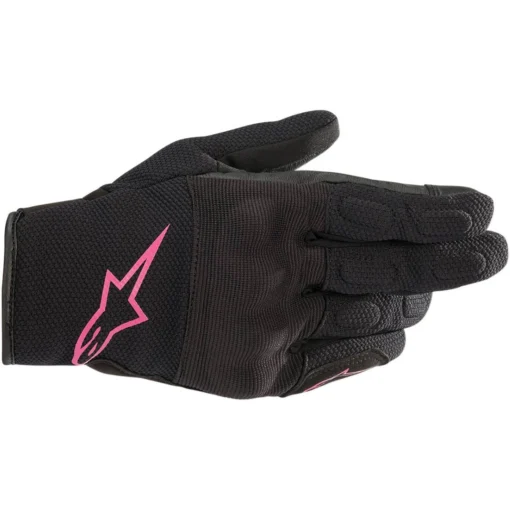 Manusi moto Stella Alpinestars Max Drystar negru - roz