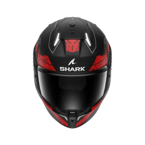 Casca Shark Skwal i3 Rhad SP Negru Mat / Crom / Rosu - mtmoto