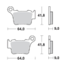 Set placute frana KTM Motomaster Race 17212129