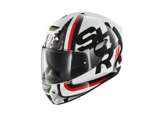 Casca SKWAL CARGO culoare negru/alb - mtmoto