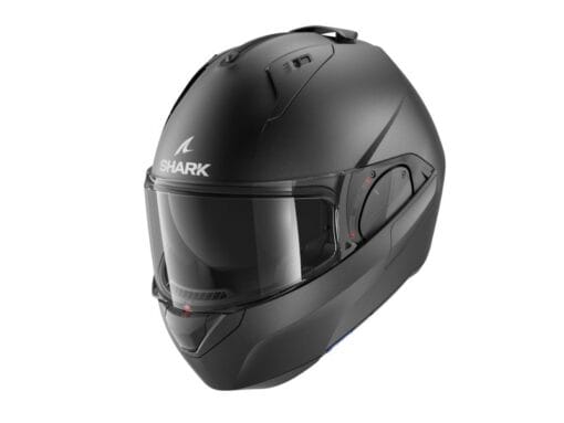 Casca rabatabila EVO ES BLANK MAT culoare negru/mat - mtmoto