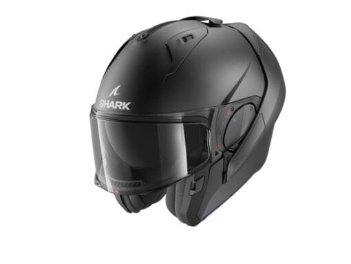 Casca rabatabila EVO ES BLANK MAT culoare negru/mat - mtmoto