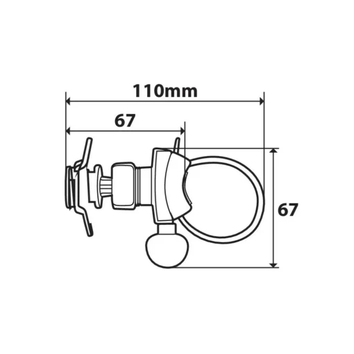 Prindere ghidon Lampa Opti Belt LAMPA90437 - mtmoto