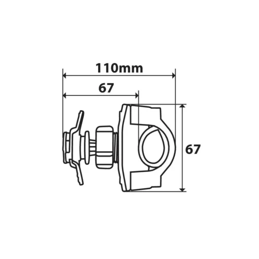 Prindere ghidon Lampa Opti Handle LAMPA90452 - mtmoto