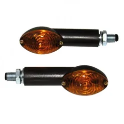 Set lampi semnalizare moto mini Cateye, maner lung, 2 buc