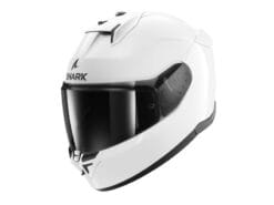 Casca Moto Shark D-Skwal 3 Blank Alb Lucios - mtmoto