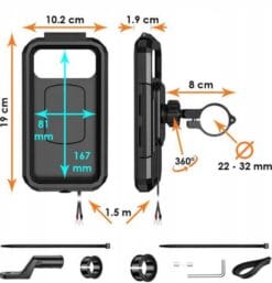 Husa de telefon rezistentă la apă cu încărcător wireless - mtmoto