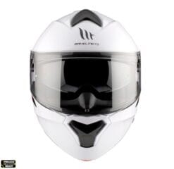 Casca modulabila MT Genesis SV A0 alb lucios Pinlock ready – tip viziera: MT-V-25 - mtmoto