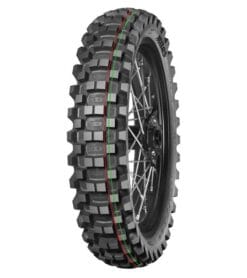Anvelopa Mitas Terra Force MX-MH Medium/Hard 100/90-19 57M TT roșu/verde cu dungă spate - 70000922